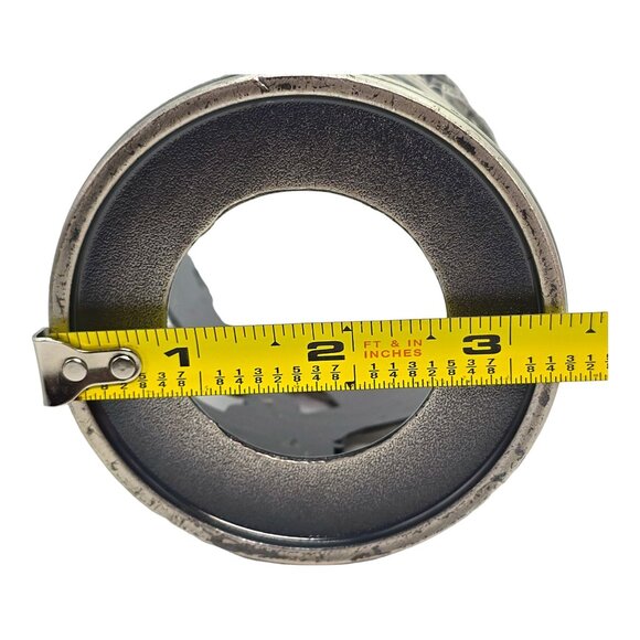 Vtg Godinger Silver Co Pewter Christmas Candle Holder Santa Nutcracker Motifs - Picture 8 of 8